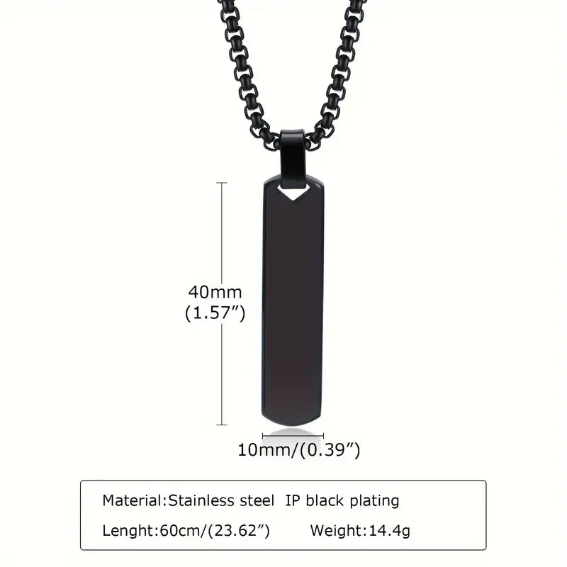 Sleek Black Necklace – Elevate Your Style ⚡👑