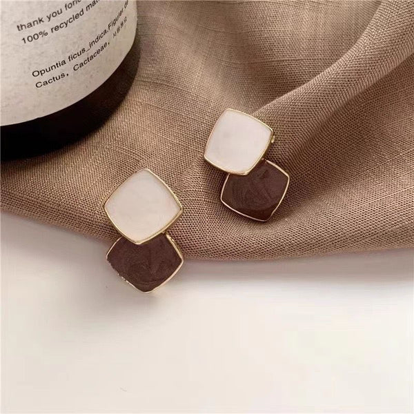 Classic Charm Brown Earrings
