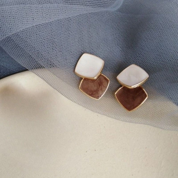 Classic Charm Brown Earrings