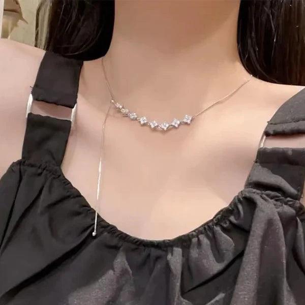 Crystal Spark Tennis Necklace