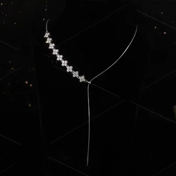 Crystal Spark Tennis Necklace