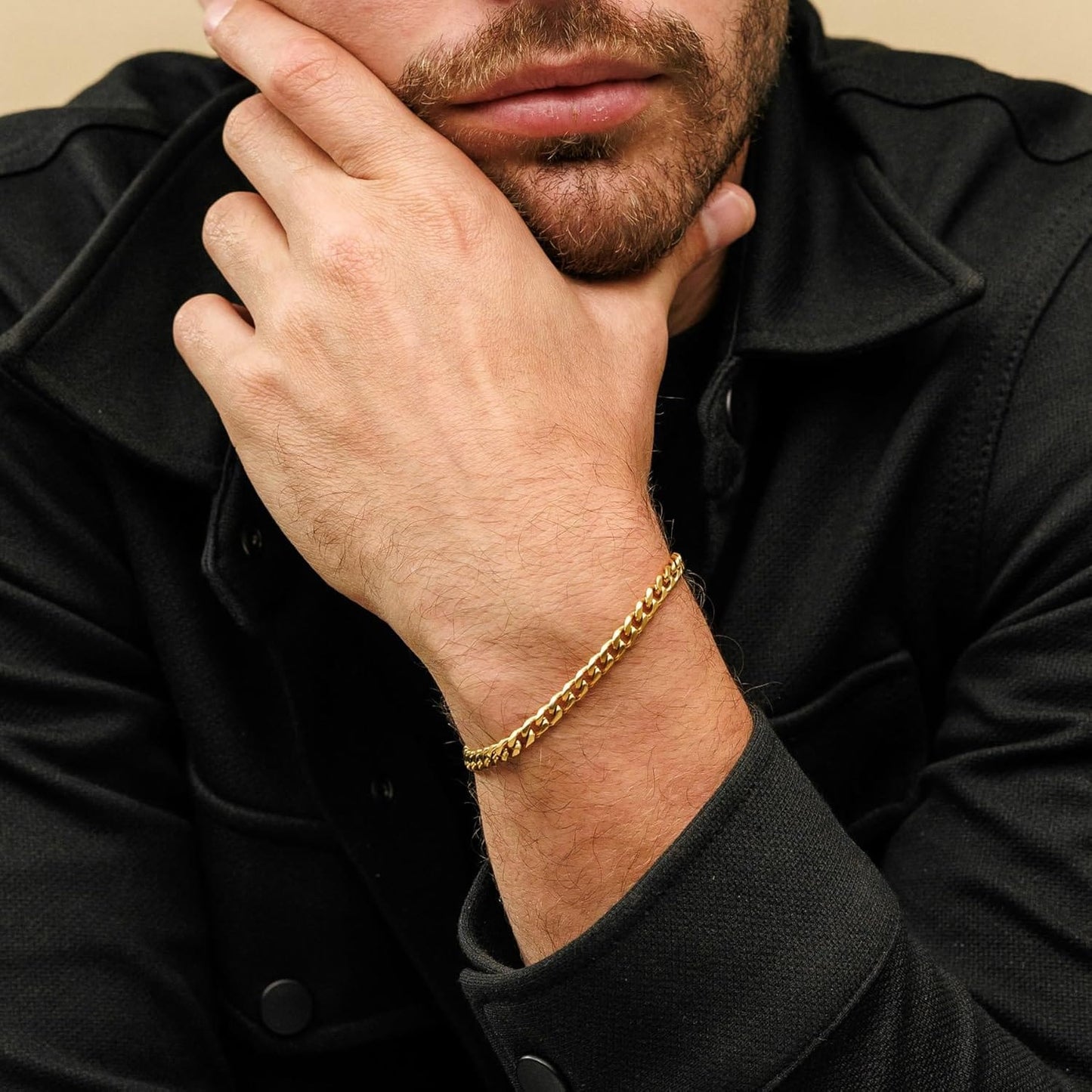Mens 7mm Curb Link Chain Bracelet – Classic Design for Men & Women
