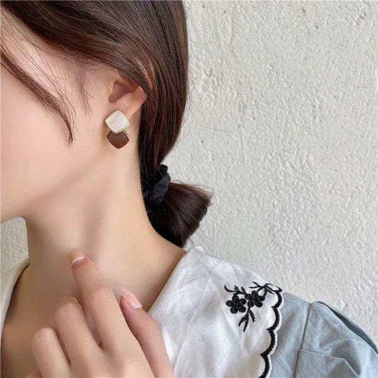Classic Charm Brown Earrings