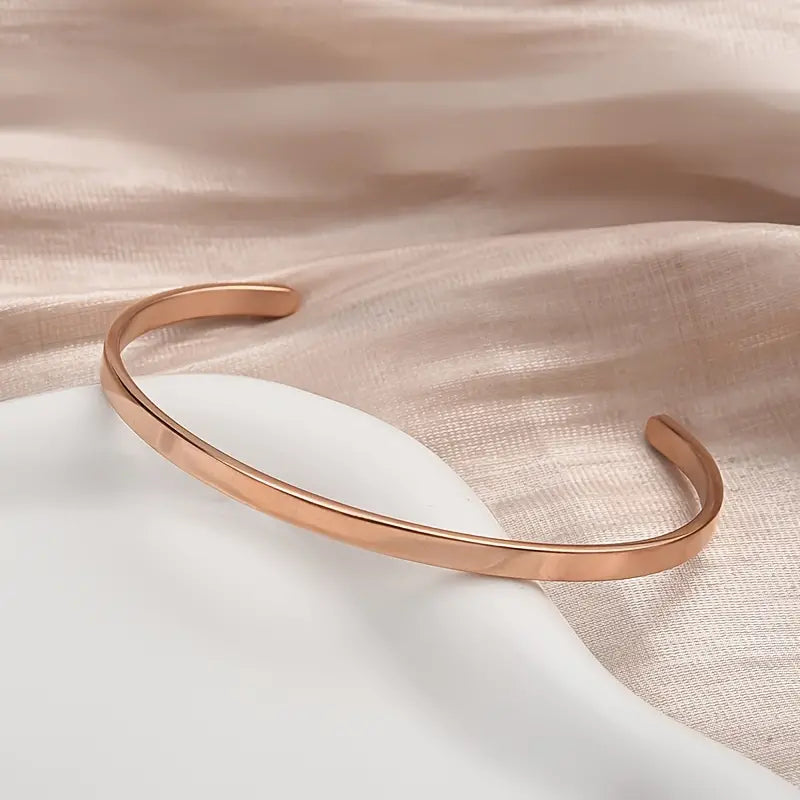 Minimalist Silver Cuff Bracelet ✨🌿